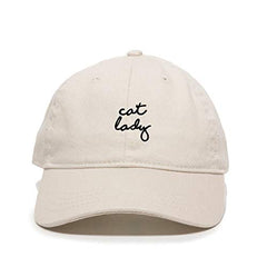 Cat Lady Baseball Cap Embroidered Cotton Adjustable Dad Hat