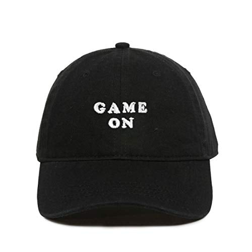 Game On Baseball Cap Embroidered Cotton Adjustable Dad Hat