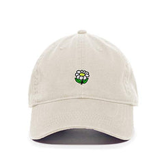 Daisy Baseball Cap Embroidered Cotton Adjustable Dad Hat