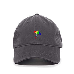 Colored Umbrella Baseball Cap Embroidered Cotton Adjustable Dad Hat
