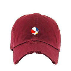 Beach Ball Vintage Baseball Cap Embroidered Cotton Adjustable Distressed Dad Hat
