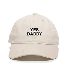 Yes Daddy Baseball Cap Embroidered Cotton Adjustable Dad Hat