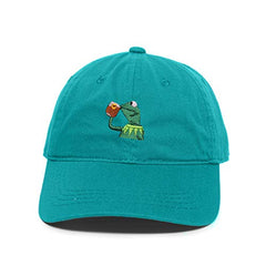 Kermit Frog Not My Business Baseball Cap Embroidered Cotton Adjustable Dad Hat