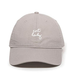 Cat Lady Baseball Cap Embroidered Cotton Adjustable Dad Hat