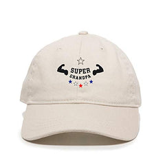 Super Grandpa Dad Baseball Cap Embroidered Cotton Adjustable Dad Hat