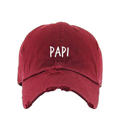 Papi Vintage Baseball Cap Embroidered Cotton Adjustable Distressed Dad Hat