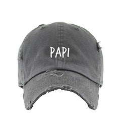 Papi Vintage Baseball Cap Embroidered Cotton Adjustable Distressed Dad Hat