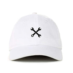 Mechanic Wrench Baseball Cap Embroidered Cotton Adjustable Dad Hat