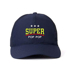 Super Pop Pop Dad Baseball Cap Embroidered Cotton Adjustable Dad Hat