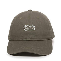 Lazy Dog Baseball Cap Embroidered Cotton Adjustable Dad Hat