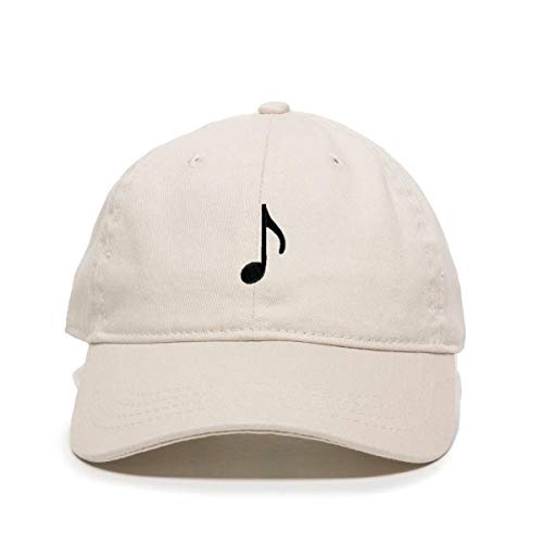 Music Note Baseball Cap Embroidered Cotton Adjustable Dad Hat