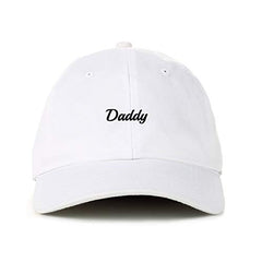 Cursive Daddy Dad Baseball Cap Embroidered Cotton Adjustable Dad Hat