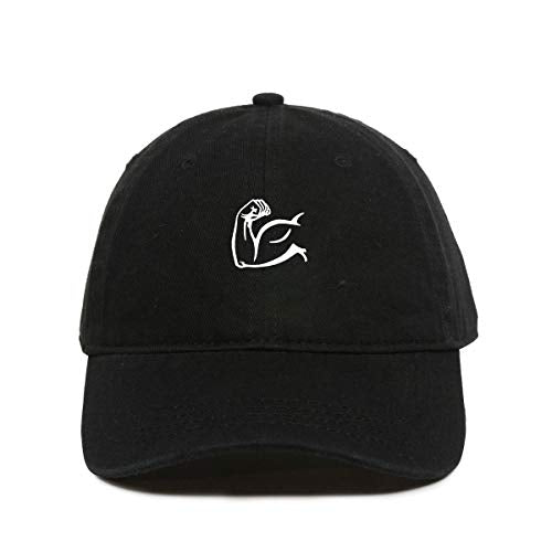 Biceps Flex Baseball Cap Embroidered Cotton Adjustable Dad Hat