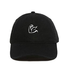 Biceps Flex Baseball Cap Embroidered Cotton Adjustable Dad Hat