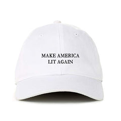 Make America Lit Again Baseball Cap Embroidered Cotton Adjustable Dad Hat