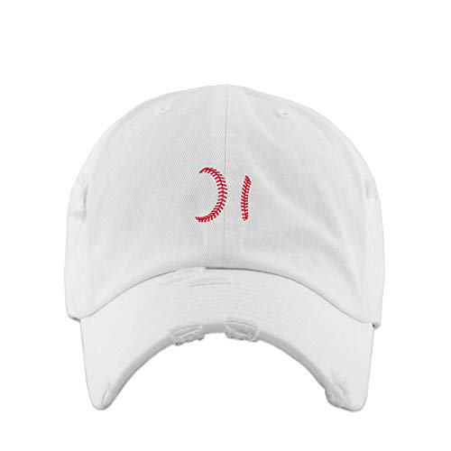 Stitches Vintage Baseball Cap Embroidered Cotton Adjustable Distressed Dad Hat