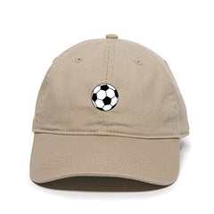 Soccer Ball Baseball Cap Embroidered Cotton Adjustable Dad Hat