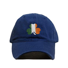 Irish Shamrock Flag Baseball Cap Embroidered Cotton Adjustable Dad Hat