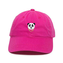 Panda Chains Baseball Cap Embroidered Cotton Adjustable Dad Hat