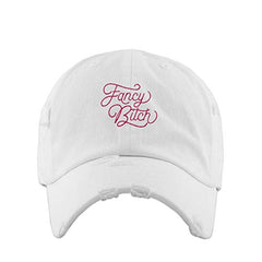 Fancy Bitch Vintage Baseball Cap Embroidered Cotton Adjustable Distressed Dad Hat