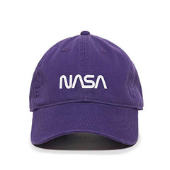 Retro NASA Logo Baseball Cap Embroidered Cotton Adjustable Dad Hat
