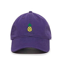 Pineapple Baseball Cap Embroidered Cotton Adjustable Dad Hat