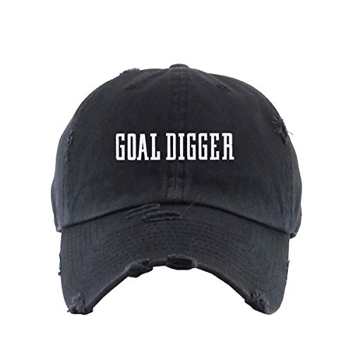 Goal Digger Dad Vintage Baseball Cap Embroidered Cotton Adjustable Distressed Dad Hat