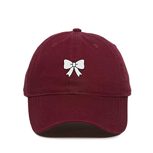 Long Bowtie Dad Baseball Cap Embroidered Cotton Adjustable Dad Hat