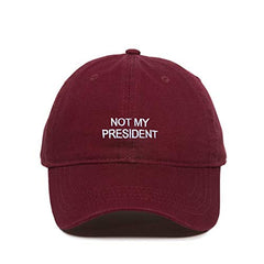 Not My President Baseball Cap Embroidered Cotton Adjustable Dad Hat