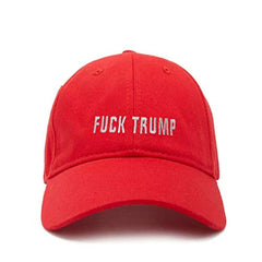 Fuck Trump Baseball Cap Embroidered Cotton Adjustable Dad Hat