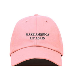 Make America Lit Again Baseball Cap Embroidered Cotton Adjustable Dad Hat