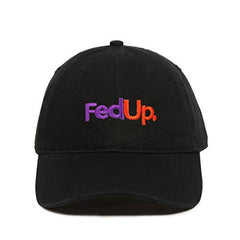 Fed Up FedEx Dad Baseball Cap Embroidered Cotton Adjustable Dad Hat