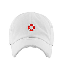 Lifesaver Vintage Baseball Cap Embroidered Cotton Adjustable Distressed Dad Hat