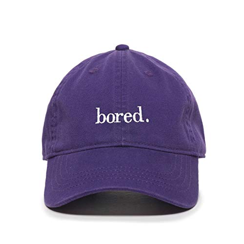 Bored. Baseball Cap Embroidered Cotton Adjustable Dad Hat