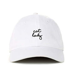 Cat Lady Baseball Cap Embroidered Cotton Adjustable Dad Hat