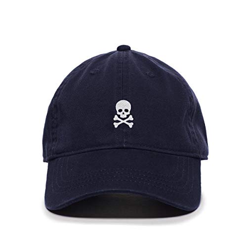 Crossbones Baseball Cap Embroidered Cotton Adjustable Dad Hat