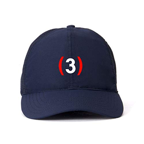 Number #3 Dad Baseball Cap Embroidered Cotton Adjustable Dad Hat