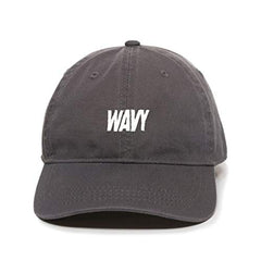Wavy Dad Baseball Cap Embroidered Cotton Adjustable Dad Hat