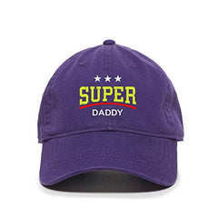 Super Daddy Dad Baseball Cap Embroidered Cotton Adjustable Dad Hat