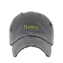 Henny Vintage Baseball Cap Embroidered Cotton Adjustable Distressed Dad Hat
