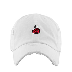 Steak Vintage Baseball Cap Embroidered Cotton Adjustable Distressed Dad Hat