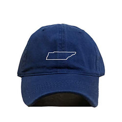 Tennessee Map Outline Dad Baseball Cap Embroidered Cotton Adjustable Dad Hat