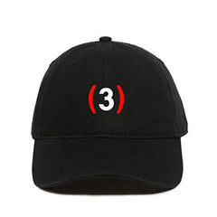 Number #3 Dad Baseball Cap Embroidered Cotton Adjustable Dad Hat