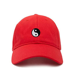 Yin Yang Baseball Cap Embroidered Cotton Adjustable Dad Hat