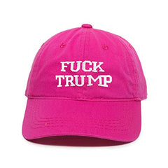 Fuck Trump MAGA Baseball Cap Embroidered Cotton Adjustable Dad Hat