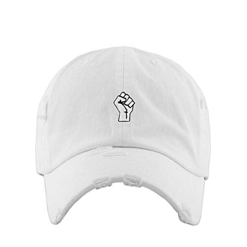 White Power Vintage Baseball Cap Embroidered Cotton Adjustable Distressed Dad Hat