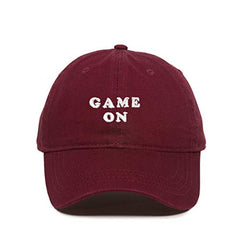 Game On Baseball Cap Embroidered Cotton Adjustable Dad Hat