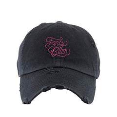 Fancy Bitch Vintage Baseball Cap Embroidered Cotton Adjustable Distressed Dad Hat