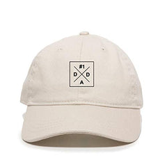 #1 Dad Box Dad Baseball Cap Embroidered Cotton Adjustable Dad Hat