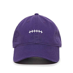 Football Stitches Baseball Cap Embroidered Cotton Adjustable Dad Hat
